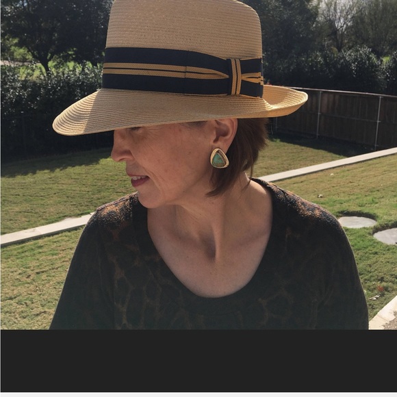 Retro Dobbs 5th Avenue, NY, Unisex Panama Straw Fedora-Size 7-3/8 and Hatbox - Picture 1 of 11